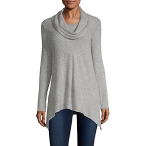 ALYX Heather Grey Cow Neck Sweater - Picture 1 of 6